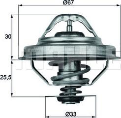 MAHLE TX 28 92D - Termostaatti, jäähdytysneste inparts.fi