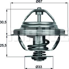 MAHLE TX 27 71D AP - Termostaatti, jäähdytysneste inparts.fi