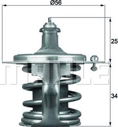 MAHLE TX 79 78D - Termostaatti, jäähdytysneste inparts.fi