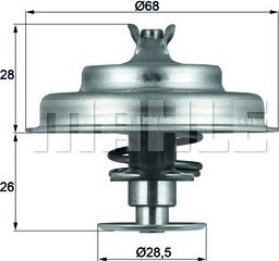 MAHLE TX 75 80D - Termostaatti, jäähdytysneste inparts.fi