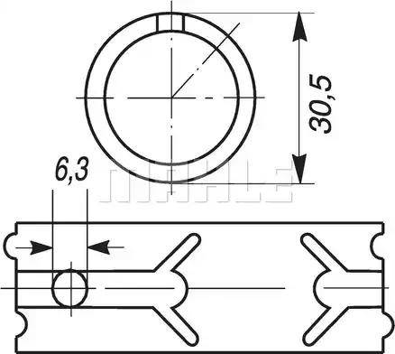 MAHLE 001 BB 18801 300 - Laakerin holkki, kiertokanki inparts.fi