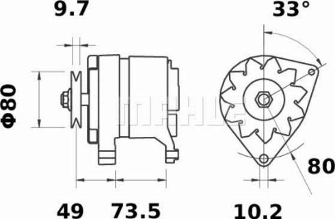 MAHLE 11201037 - Laturi inparts.fi