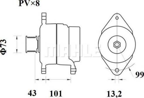 MAHLE 11203573 - Laturi inparts.fi