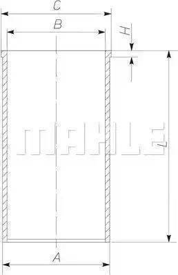 MAHLE 039 WV 41 00 - Sylinteriputki inparts.fi