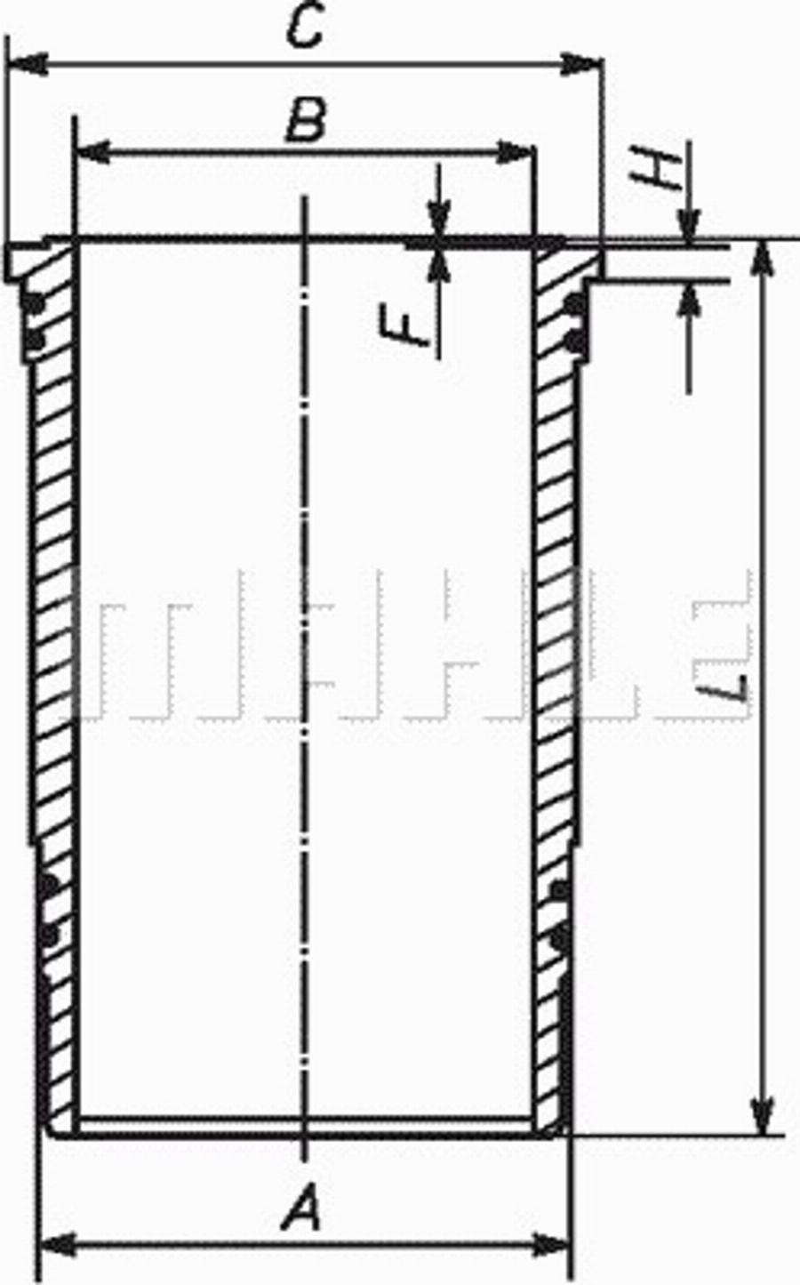 MAHLE 227WN37 - Korjaussarja mäntä / sylinteriputki inparts.fi