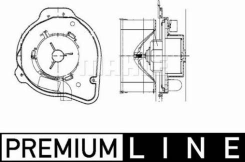 MAHLE AB 58 000P - Sisätilapuhallin inparts.fi