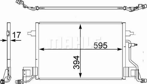 MAHLE AC 403 000S - Lauhdutin, ilmastointilaite inparts.fi