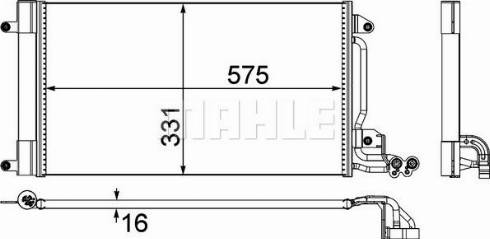 MAHLE AC 566 000P - Lauhdutin, ilmastointilaite inparts.fi