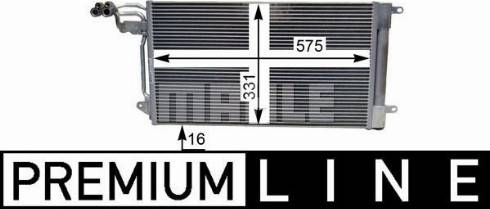 MAHLE AC 566 000P - Lauhdutin, ilmastointilaite inparts.fi