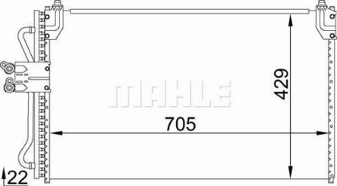 MAHLE AC 688 000S - Lauhdutin, ilmastointilaite inparts.fi