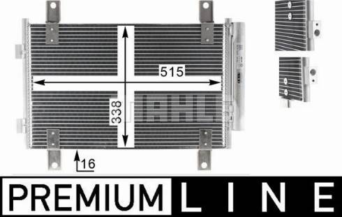 MAHLE AC 810 000P - Lauhdutin, ilmastointilaite inparts.fi