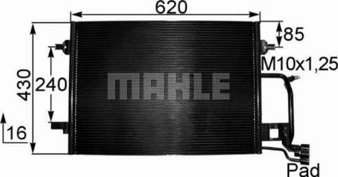 MAHLE AC 241 000S - Lauhdutin, ilmastointilaite inparts.fi