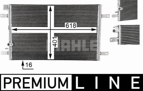 MAHLE AC 792 000P - Lauhdutin, ilmastointilaite inparts.fi