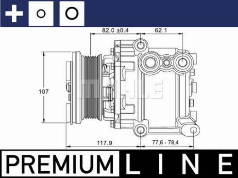 MAHLE ACP 1335 000P - Kompressori, ilmastointilaite inparts.fi