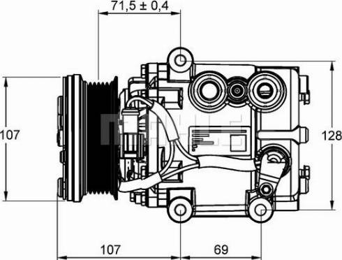 MAHLE ACP 859 000P - Kompressori, ilmastointilaite inparts.fi