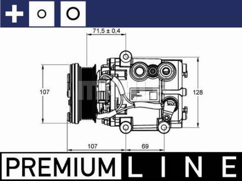 MAHLE ACP 859 000P - Kompressori, ilmastointilaite inparts.fi