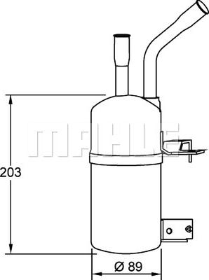 MAHLE AD 37 000P - Kuivain, ilmastointilaite inparts.fi