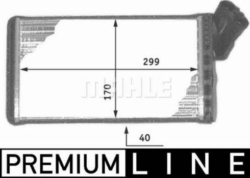 MAHLE AH 104 000P - Lämmityslaitteen kenno inparts.fi