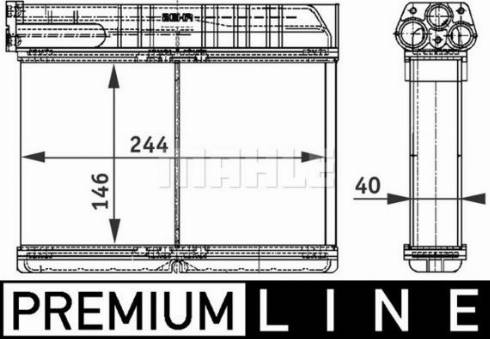 MAHLE AH 108 000P - Lämmityslaitteen kenno inparts.fi