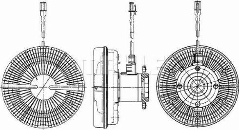 MAHLE CFC 203 000P - Kytkin, jäähdytystuuletin inparts.fi