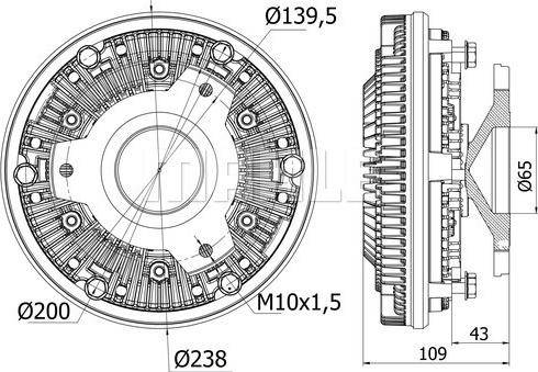 MAHLE CFC 21 001S - Kytkin, jäähdytystuuletin inparts.fi