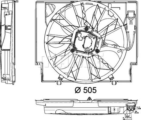 MAHLE CFF 189 000P - Tuuletin, moottorin jäähdytys inparts.fi