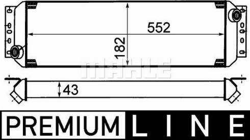 MAHLE CLC 170 000P - Moottoriöljyn jäähdytin inparts.fi