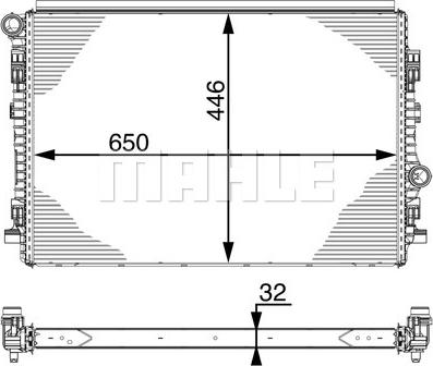 MAHLE CR 930 000P - Jäähdytin,moottorin jäähdytys inparts.fi