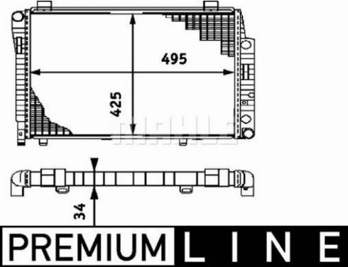 MAHLE CR 402 000P - Jäähdytin,moottorin jäähdytys inparts.fi