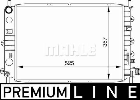 MAHLE CR 156 000P - Jäähdytin,moottorin jäähdytys inparts.fi