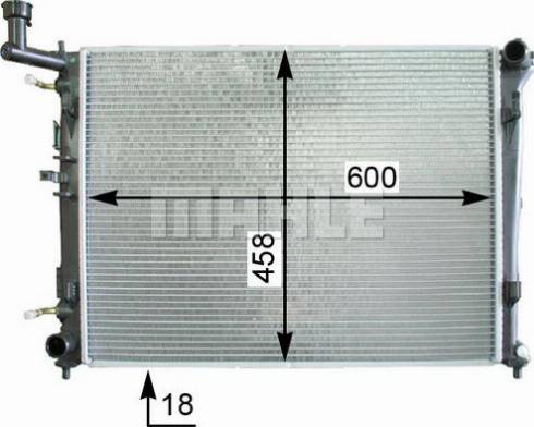 MAHLE CR 1337 000S - Jäähdytin,moottorin jäähdytys inparts.fi