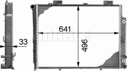 MAHLE CR 315 000P - Jäähdytin,moottorin jäähdytys inparts.fi