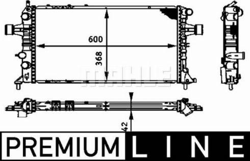 MAHLE CR 321 000P - Jäähdytin,moottorin jäähdytys inparts.fi