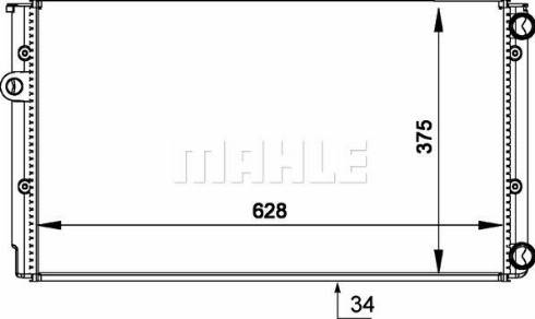 MAHLE CR 373 000P - Jäähdytin,moottorin jäähdytys inparts.fi