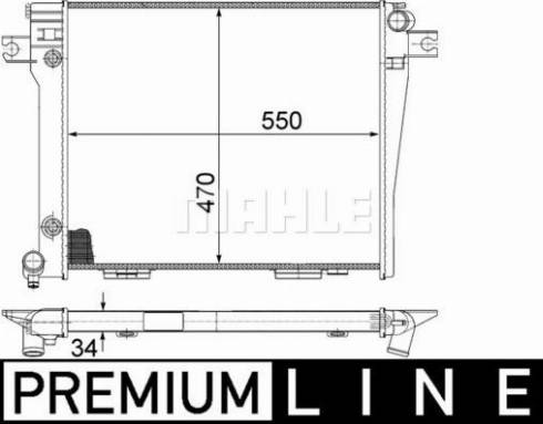 MAHLE CR 372 000P - Jäähdytin,moottorin jäähdytys inparts.fi