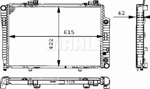 MAHLE CR 248 000P - Jäähdytin,moottorin jäähdytys inparts.fi