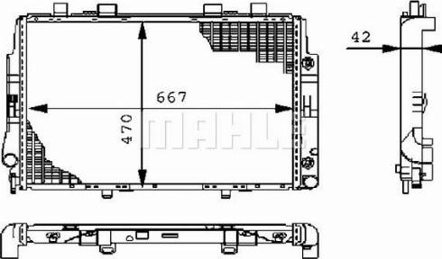 MAHLE CR 247 000P - Jäähdytin,moottorin jäähdytys inparts.fi