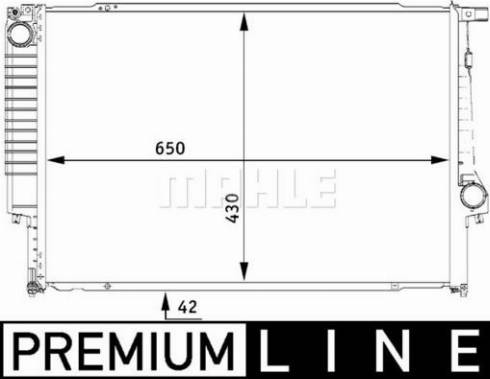 MAHLE CR 273 000P - Jäähdytin,moottorin jäähdytys inparts.fi