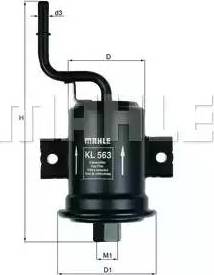 MAHLE KL 563 - Polttoainesuodatin inparts.fi