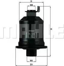 MAHLE KL 529 - Polttoainesuodatin inparts.fi