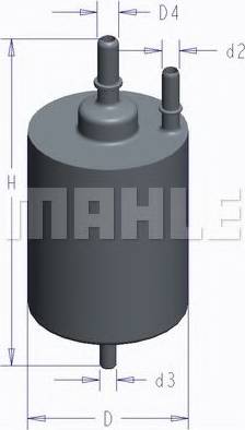 MAHLE KL 758 - Polttoainesuodatin inparts.fi