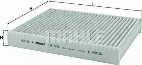 MAHLE LAK 1176 - Suodatin, sisäilma inparts.fi