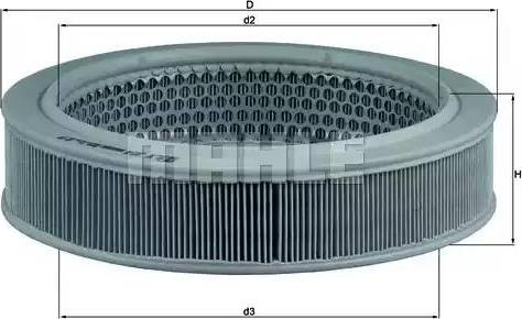 MAHLE LX 354 - Ilmansuodatin inparts.fi