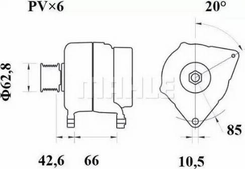 MAHLE MG 422 - Laturi inparts.fi