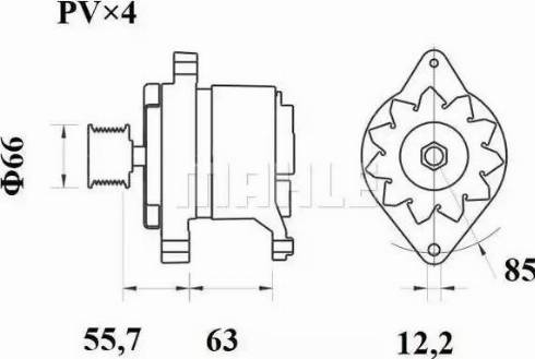 MAHLE MG 595 - Laturi inparts.fi