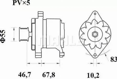 MAHLE MG 537 - Laturi inparts.fi