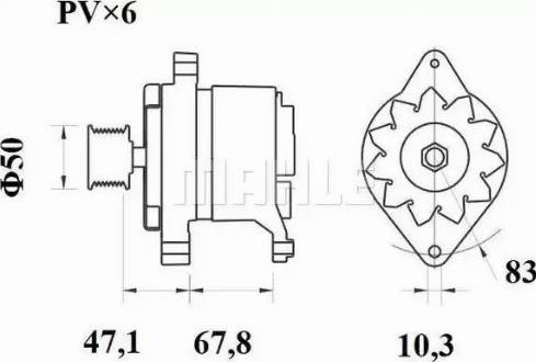 MAHLE MG 529 - Laturi inparts.fi