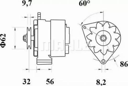 MAHLE MG 522 - Laturi inparts.fi