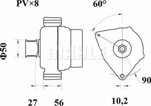 MAHLE MG 669 - Laturi inparts.fi