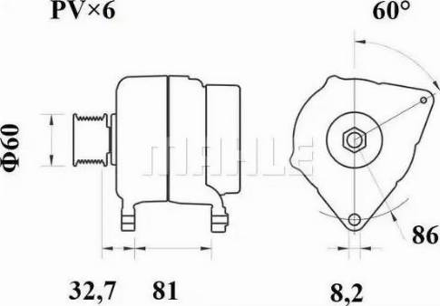 MAHLE MG 105 - Laturi inparts.fi